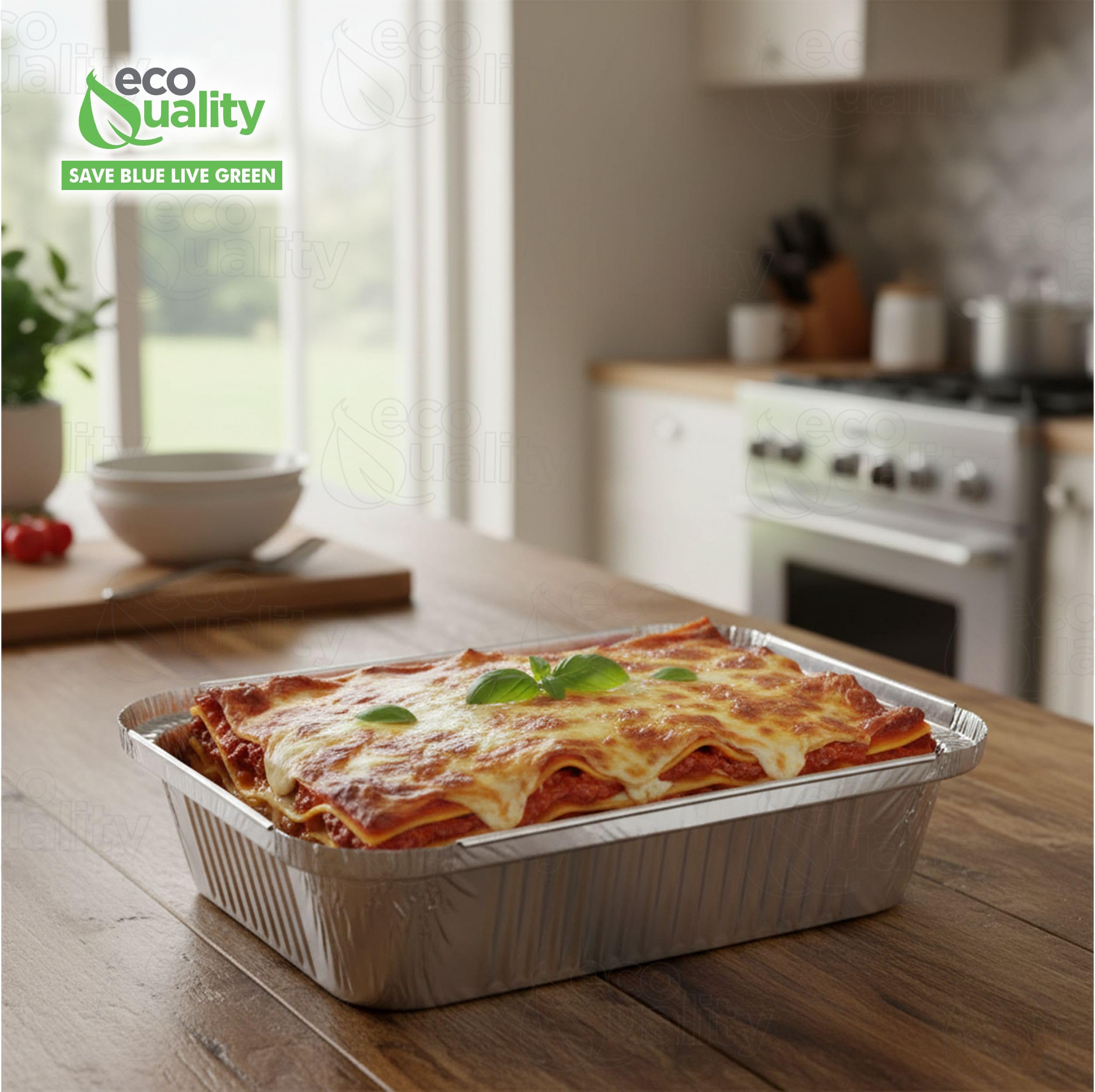 Amazon.com: EcoQuality [400 PACK] 1LB Oblong Take Out Foil Baking