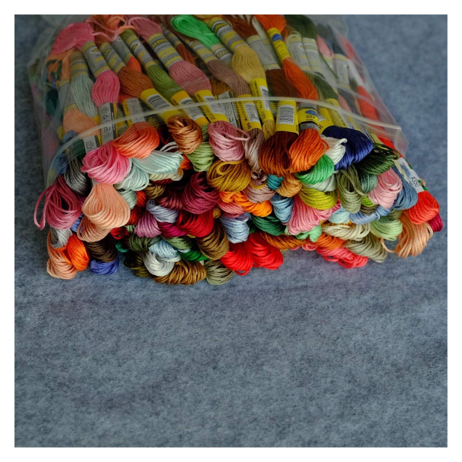 Stickgarn 454 Farben Baumwolle Floss Kreuzstich Stickerei Thread 6 Stränge Doppel Mercerized Singed Long Faser