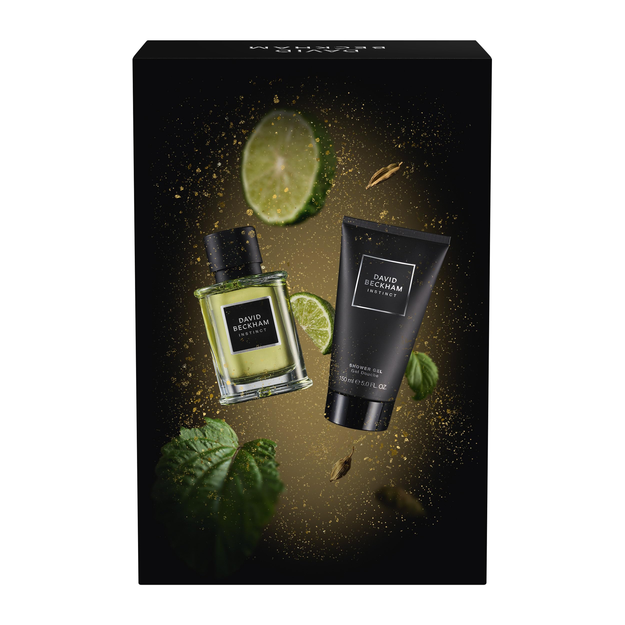David Beckham Instinct Eau de Parfum- und Duschgel-Geschenkset für Männer, fesselnder Fougère-Zitrusduft, 50 ml + 150 ml