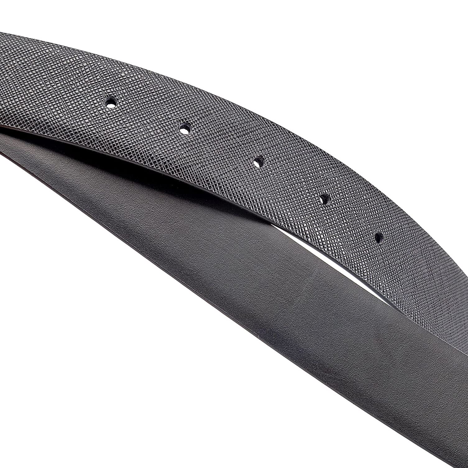 Vatee's Cinturón de cuero de doble cara sin hebillas para hombres/mujeres para reemplazar el cinturón 38mm/34mm/29mm de ancho