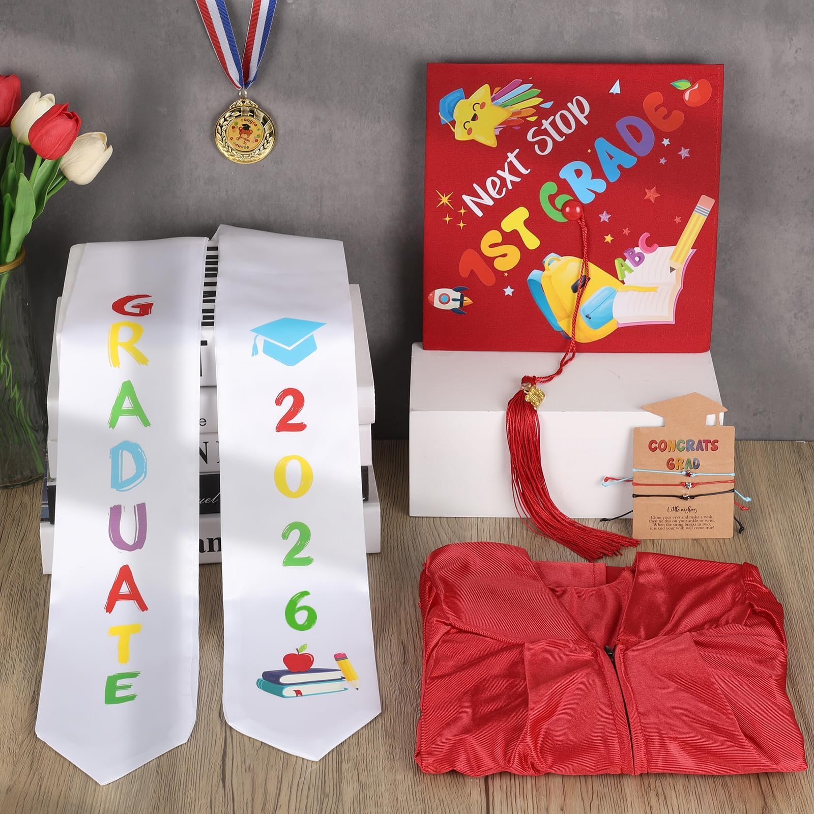 Snapklik.com : YLOLUL 2026 Kindergarten Preschool Graduation Gown Cap ...