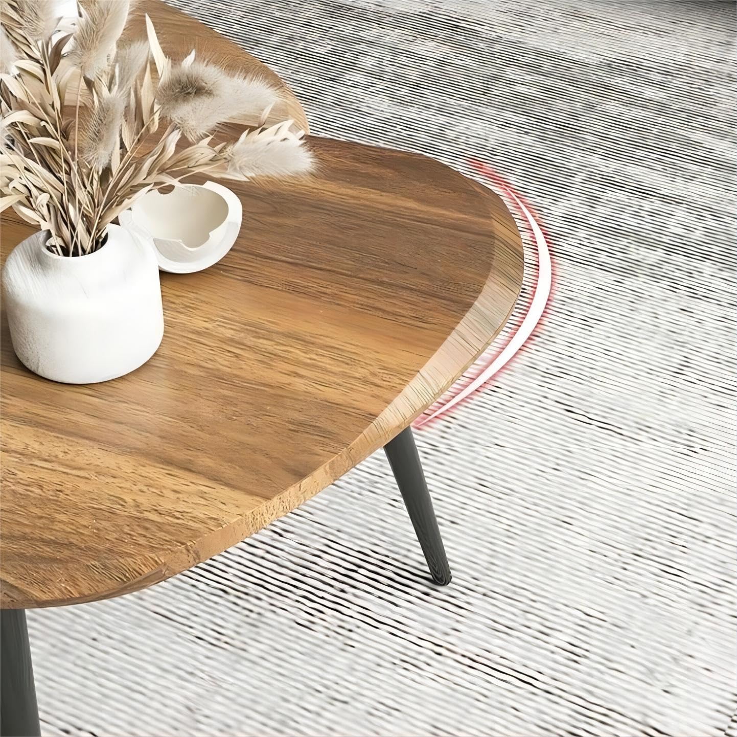 Kleine salontafel, moderne theetafel uit het midden van de eeuw voor de