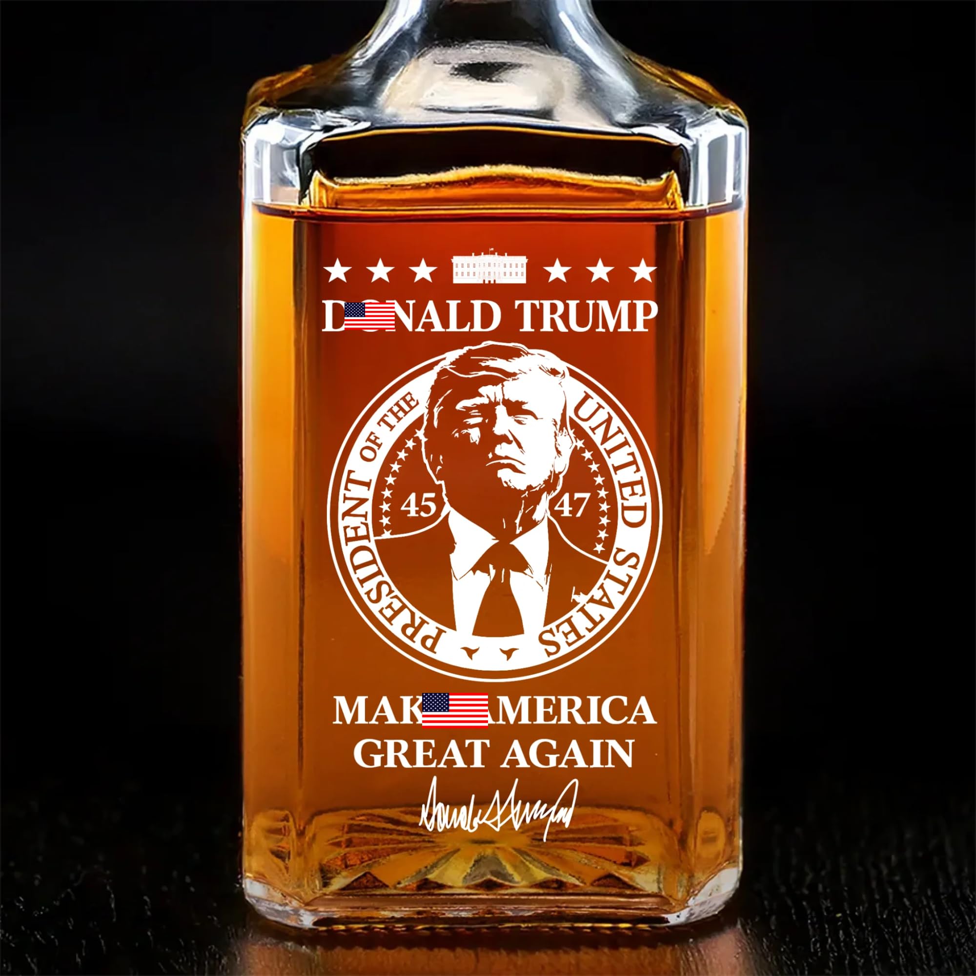 【ミニチュアボトル】bowmore 10y the national garde Amazon.com | US Patriotic Pride Glass Whiskey Bottle – 26oz