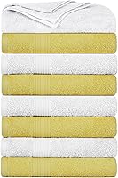Vista 18 de Ample Decor Paquete de 4 toallas de mano de 600 GSM, 100% algodón, certificadas Oeko Tex, supersuaves, altamente absorbentes, de secado rápido
