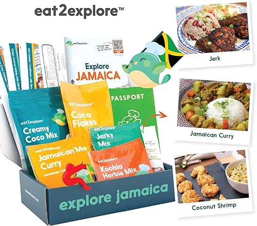 Miniatura 14 de eat2explore Kit de horneado de postres reales para familias Incluye 3 tarjetas de recetas de Japón, Turquía y Columbia con ingredientes clave
