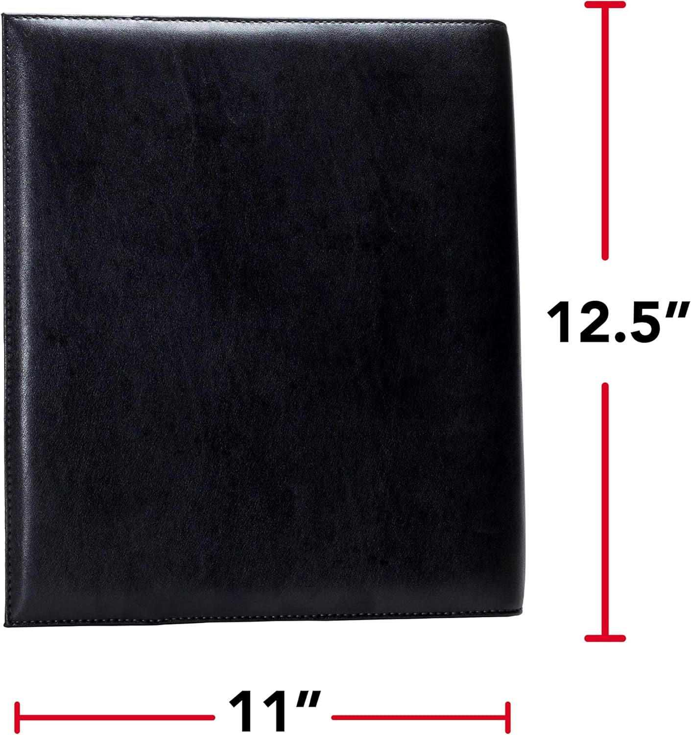 Case-it Pro Padfolio Portfolio Binder, 1 inch D-Ring Binder - 5 Tab Expanding File Folder, Multiple Pockets - Black (LL-PRO-243)