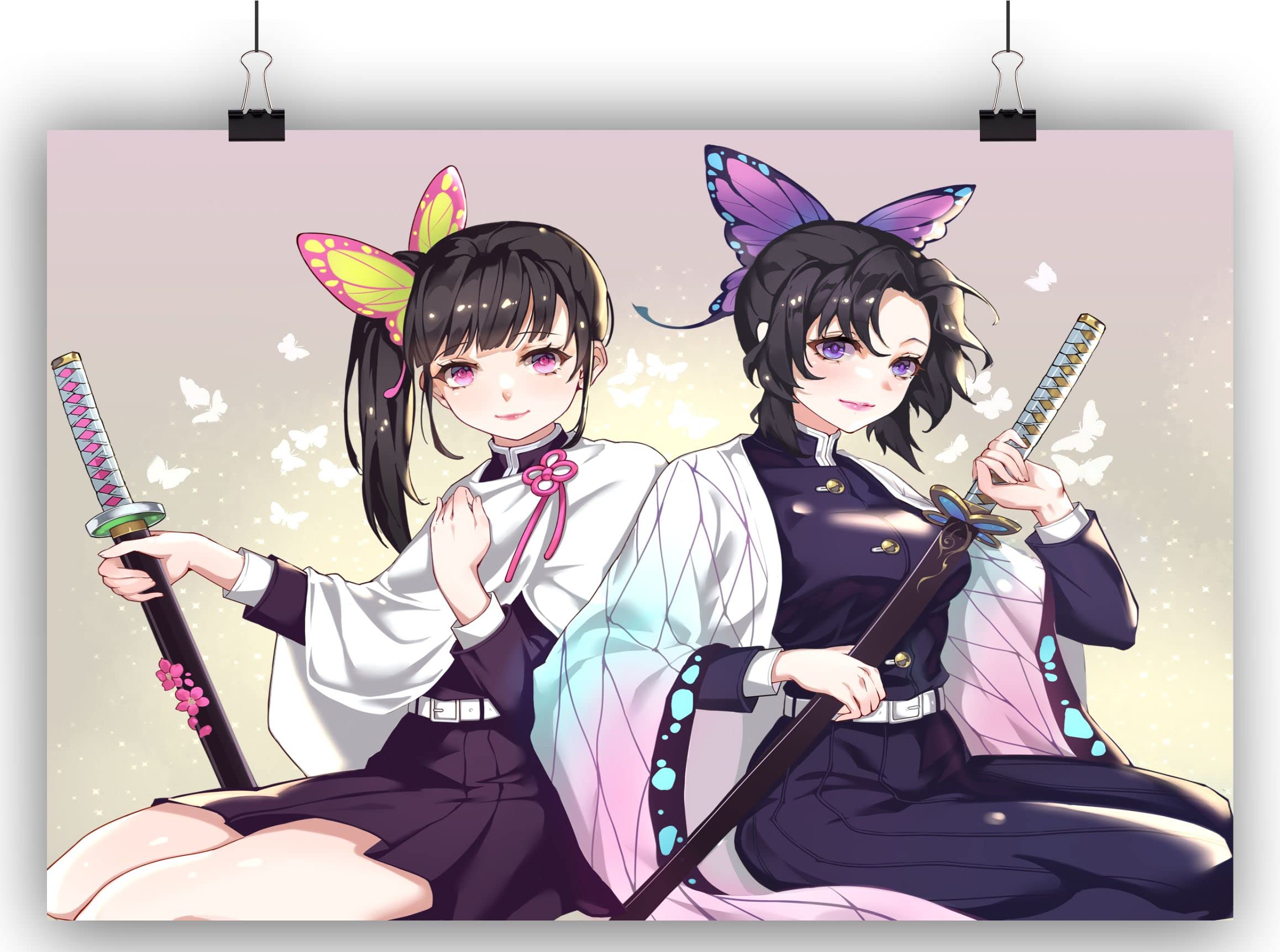 Risty Shop high definition Kanao Tsuyuri Shinobu Kochou Demon Slayer Poster 1093 -Non Toxic Ink, Matte Finish Large size12x18inch,multicolor