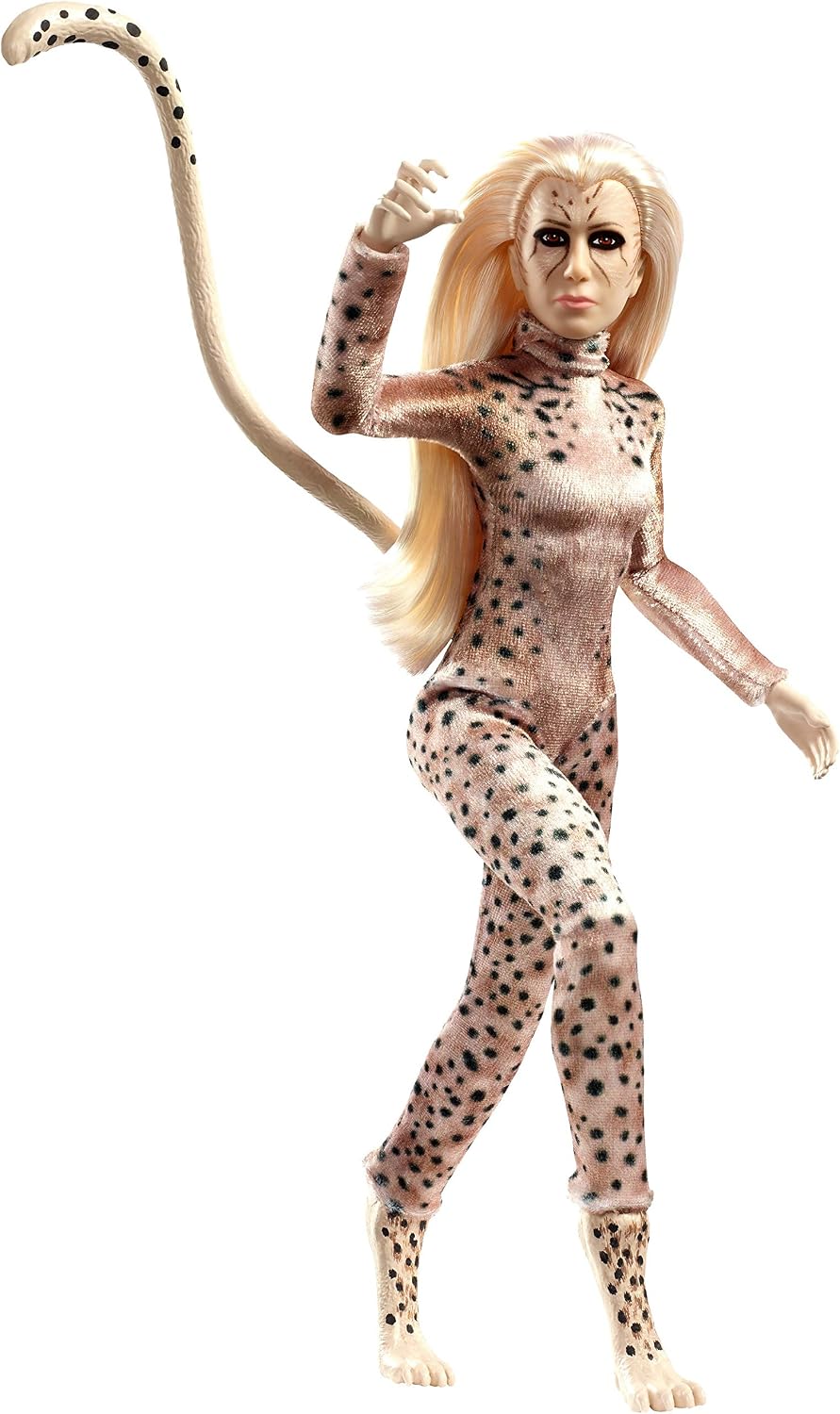 Mattel Wonder Woman 1984 Collectible Battle Cheetah Doll (~11-inch) in True-to-Movie Cheetah Suit, Gift for 6 Year Olds and Up