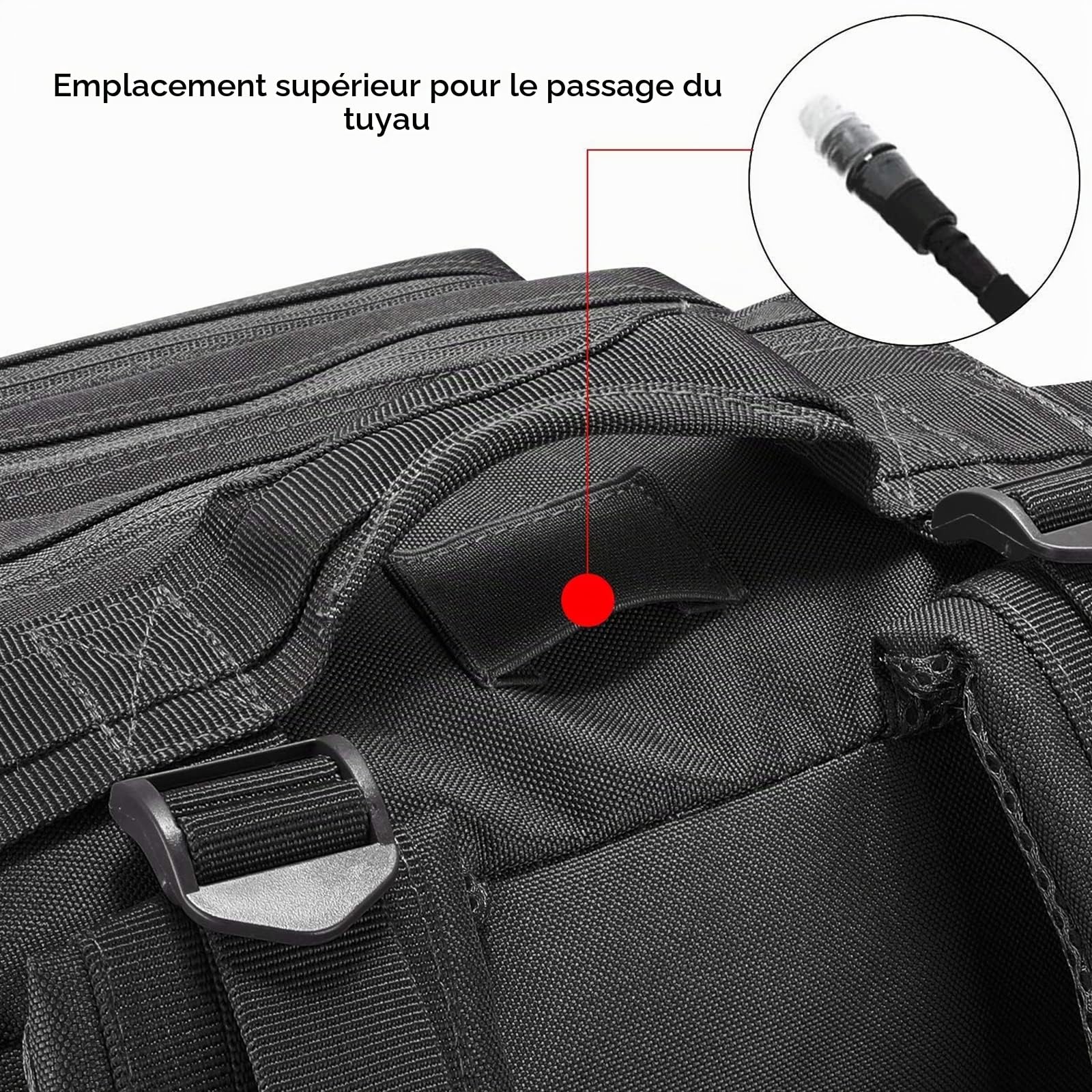 G4Free Sac à dos Molle de 40 L - Grand sac à dos Molle - Sac à dos à bandoulière - Pour randonnée, camping, trekking, chasse