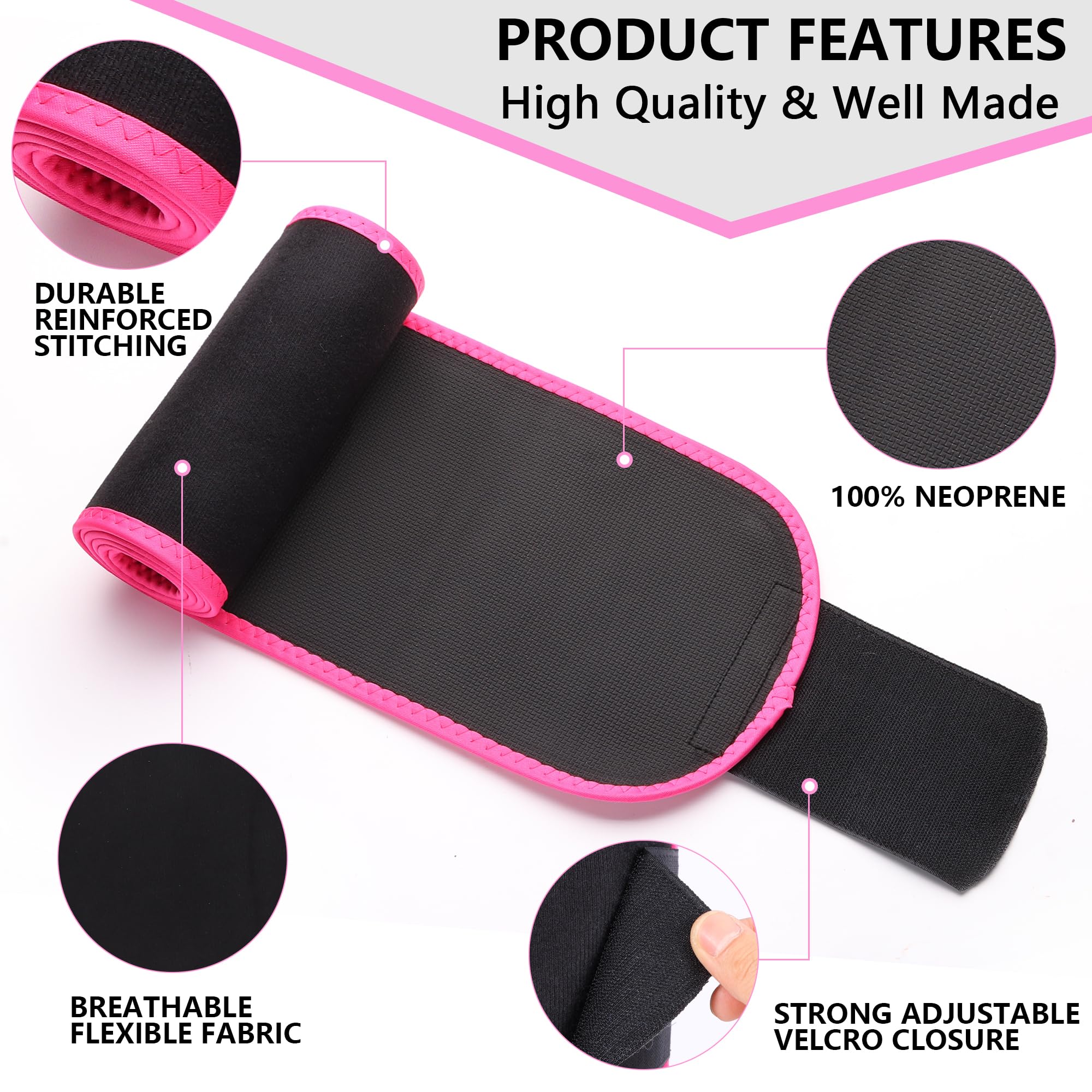 U5 Smart Weighted Hula Hoop mit Zähler & Taillentrimmer - 16 Knoten, 71,1 cm - 116,8 cm verstellbarer Infinity Hoop Übergröße, leise gummierte Räder, Bauchmuskeltraining, Fitness