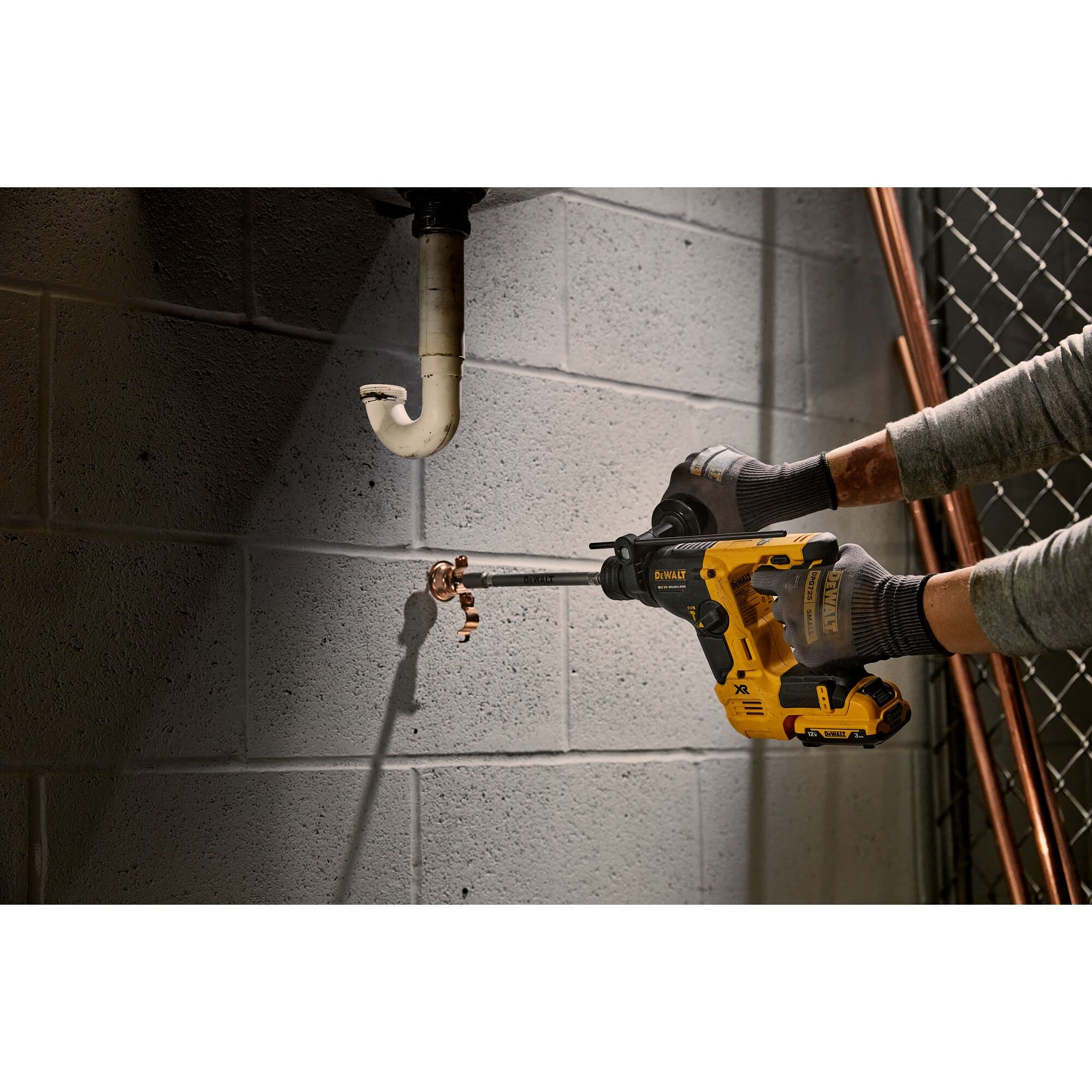 Martillo sin escobillas XR 12V SDS-Plus® 1,1J 2 modos sin cargador/batería con Maletín TSTAK