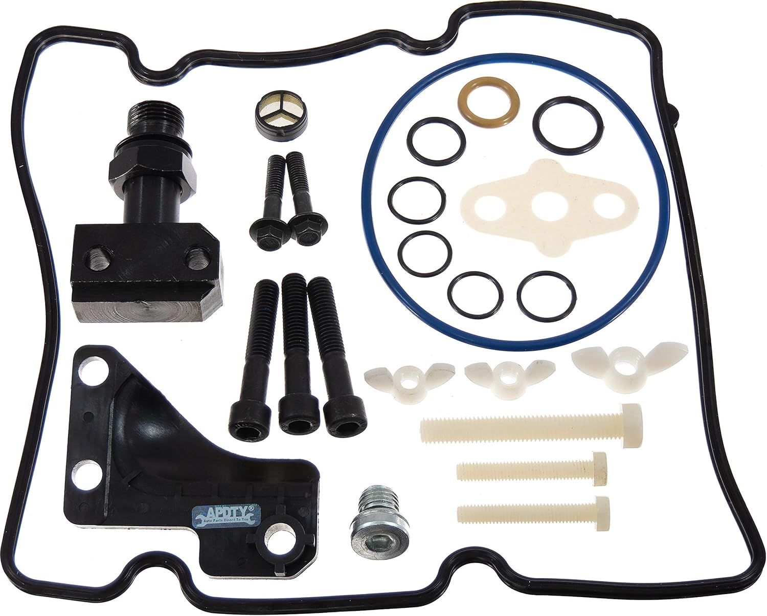 APDTY 143137 Diesel High Pressure Oil Pump HPOP & STC Seal & Fiting Upgrade Kit