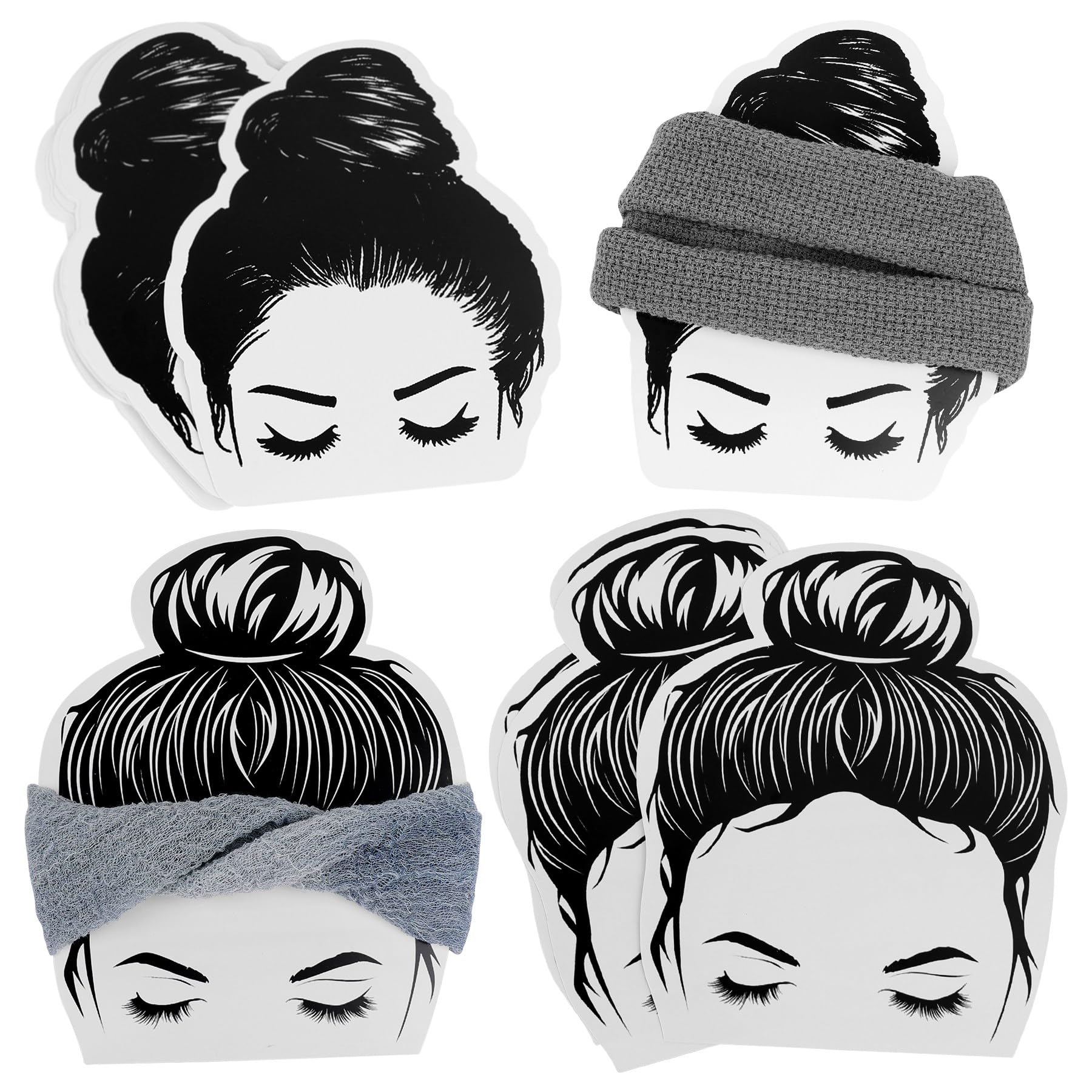 Framendino, 50 Pack Cardboard Headband Display Cards for Selling Bracelet Necklace Ear Warmers Hats Scrunchies Sewing Crochet Knitting