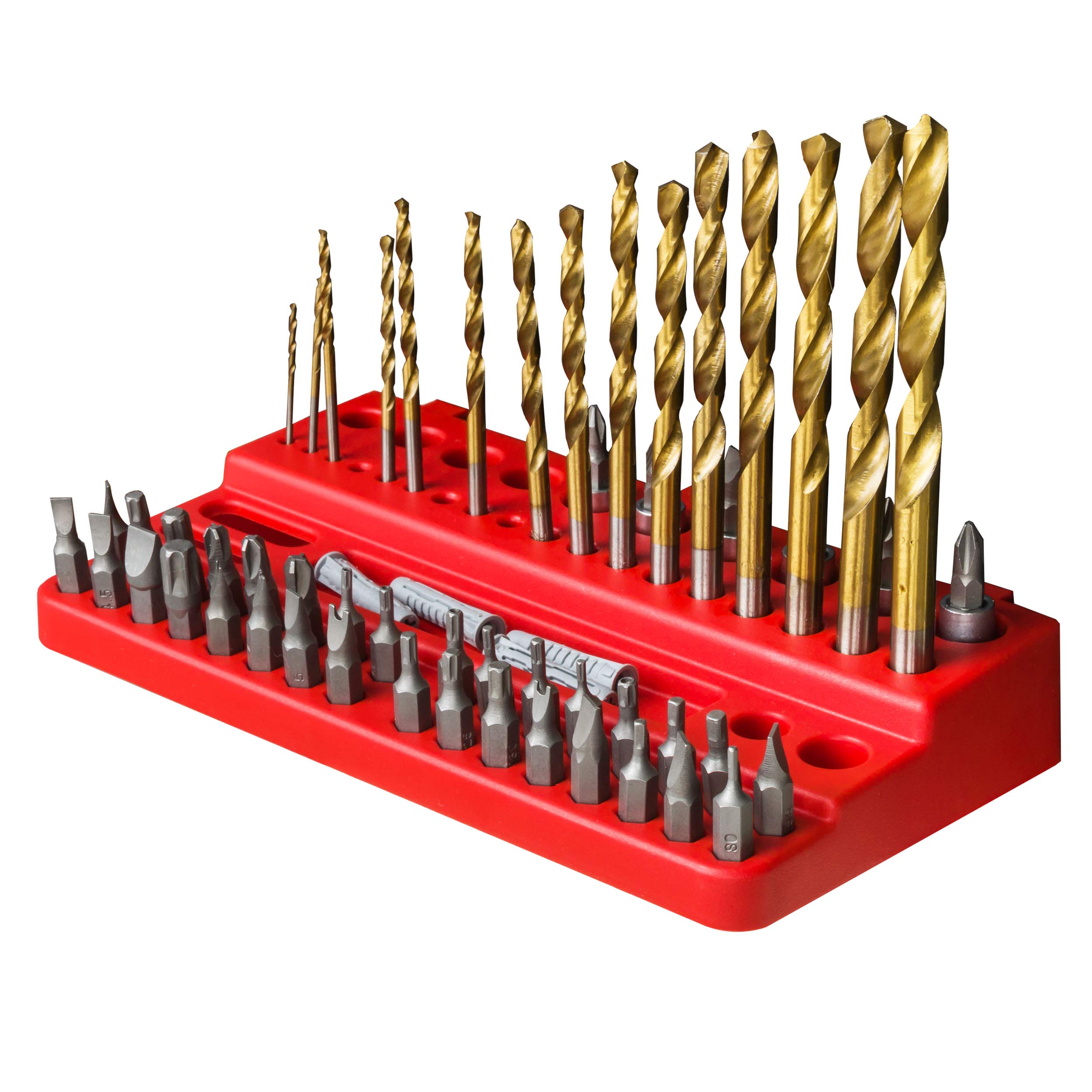 Organiseur Pour Embouts De Tournevis - Porte-forets ABS Antidérapant, Compatible Panneau Perforé, Pour Atelier Ou Garage