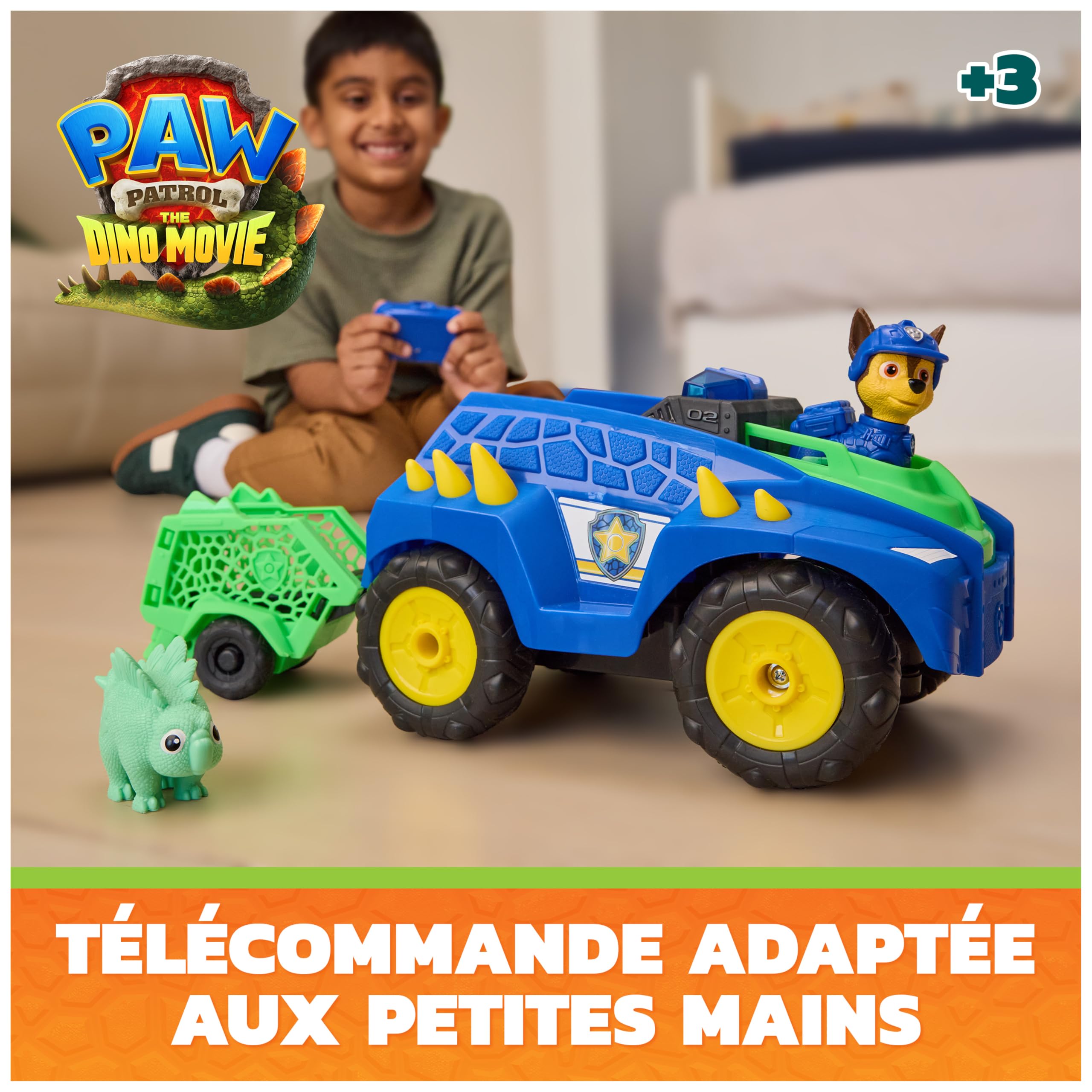 Paw Patrol - Pat Patrouille Le Film Mission Dino - Voiture RC Chase