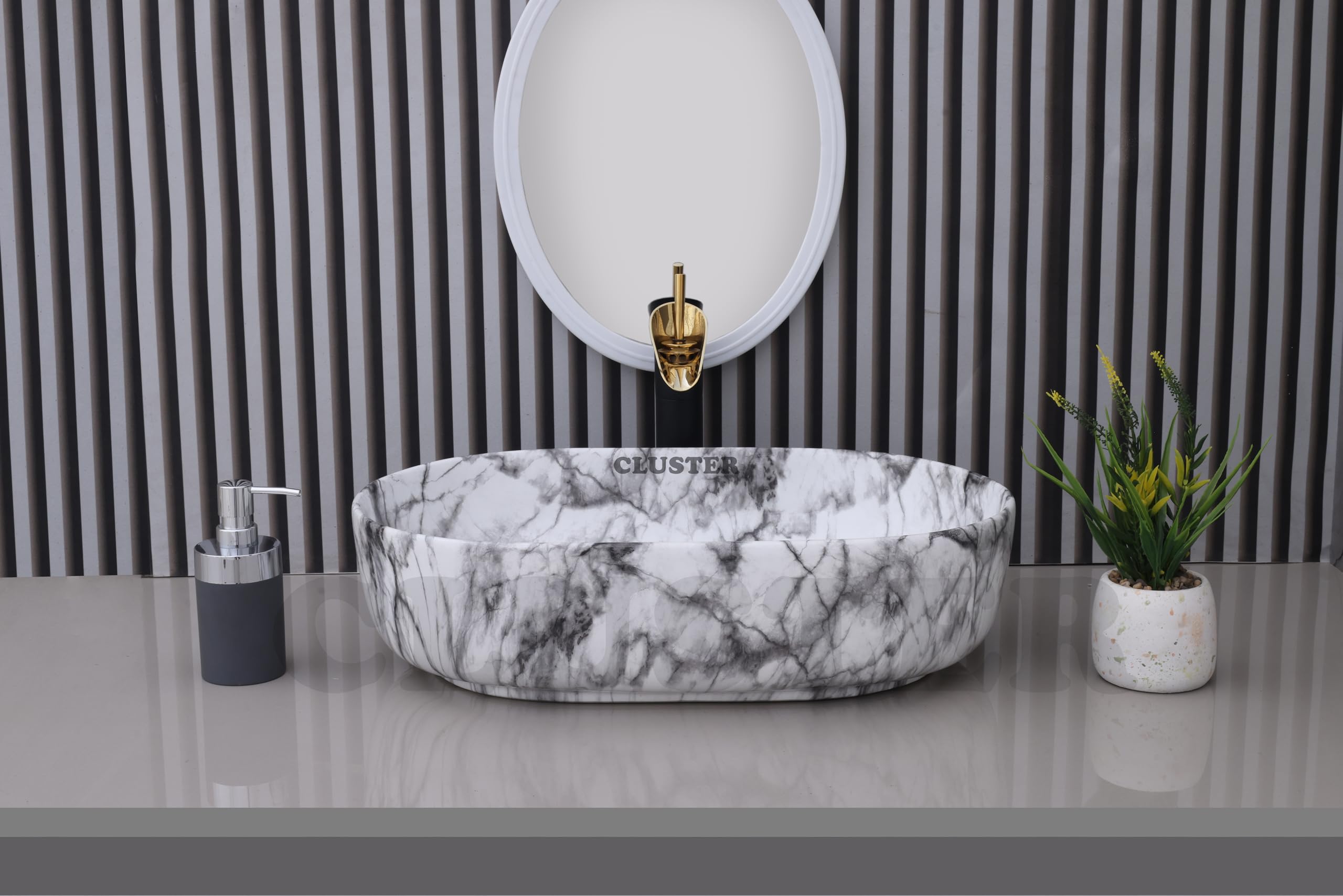 Cluster Designer Wash Basin - Ceramic Sink for Bathroom -19 Cluster Designer Wash Basin - Ceramic Sink for Bathroom -19