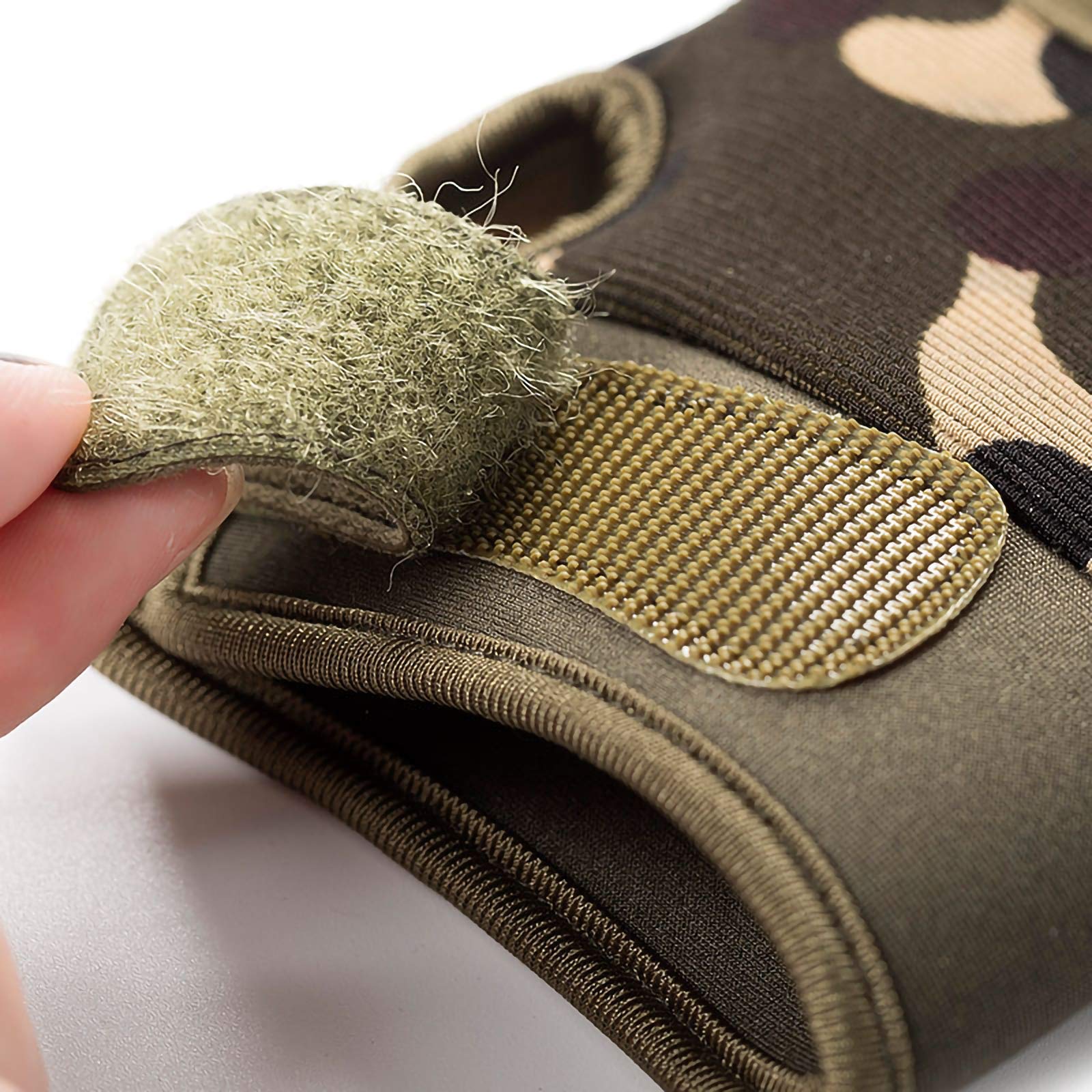 Guantes Tácticos De Medio Dedo Hombres Mujeres Guantes Antideslizantes Sin Dedos para Deportes Al Aire Libre Ciclismo Motocicleta Senderismo Escalada Camping Caza Correr,Jungle Camouflage,XL