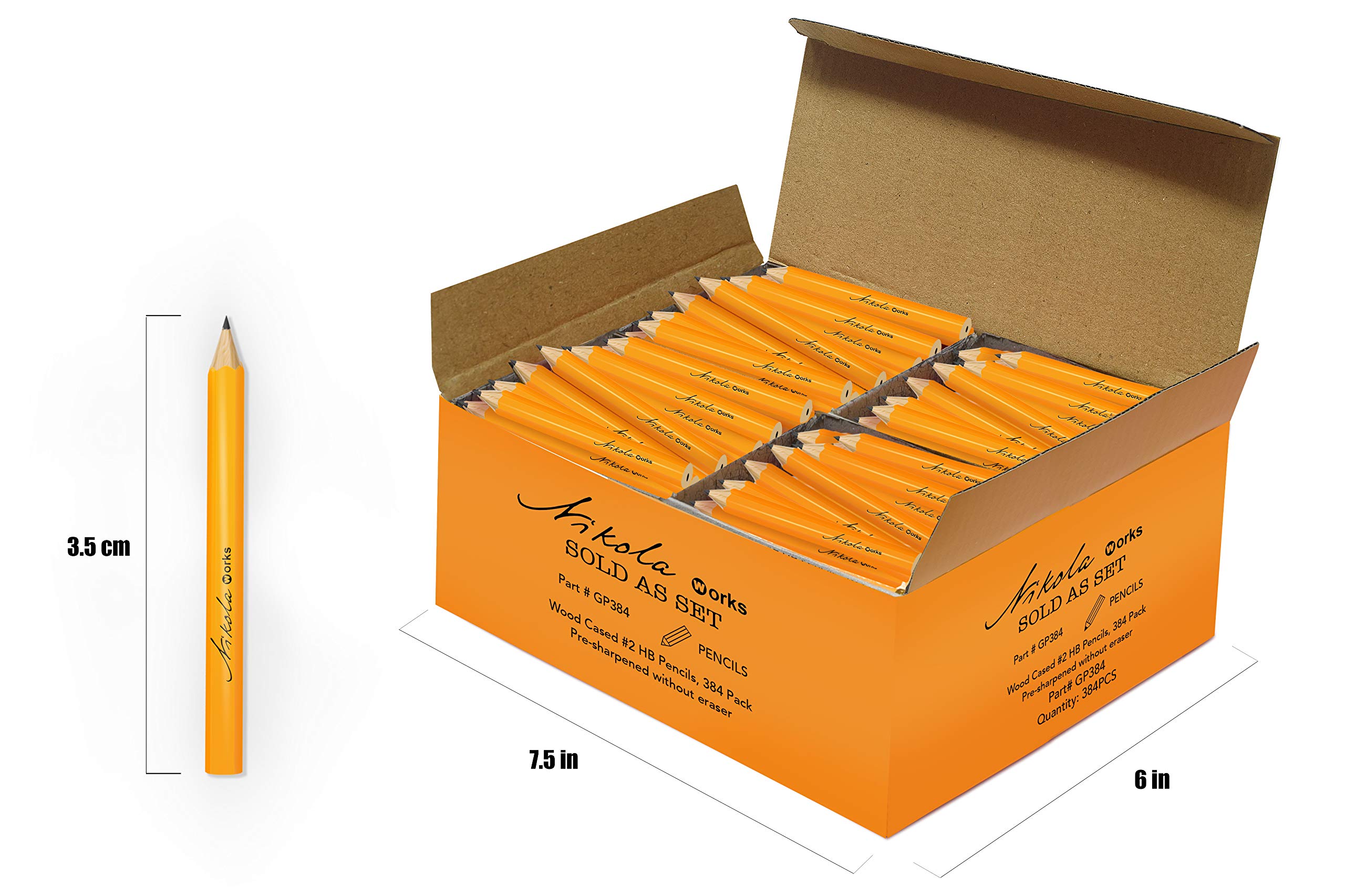 Nikola Works Classic American Standard 2 HB Mini Golf PreSharpened