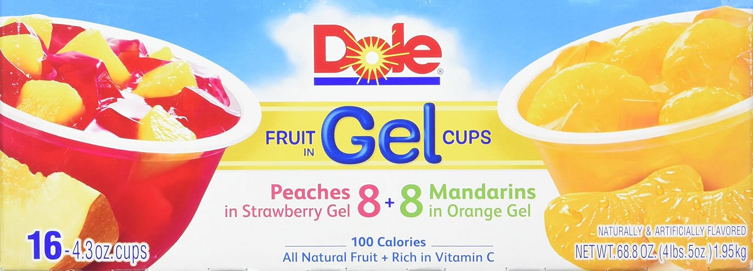 Dole Fruit in Gel Cups, Variety Pack (16 Pack), 68.8 Oz Amazon.ca Grocery & Gourmet Food