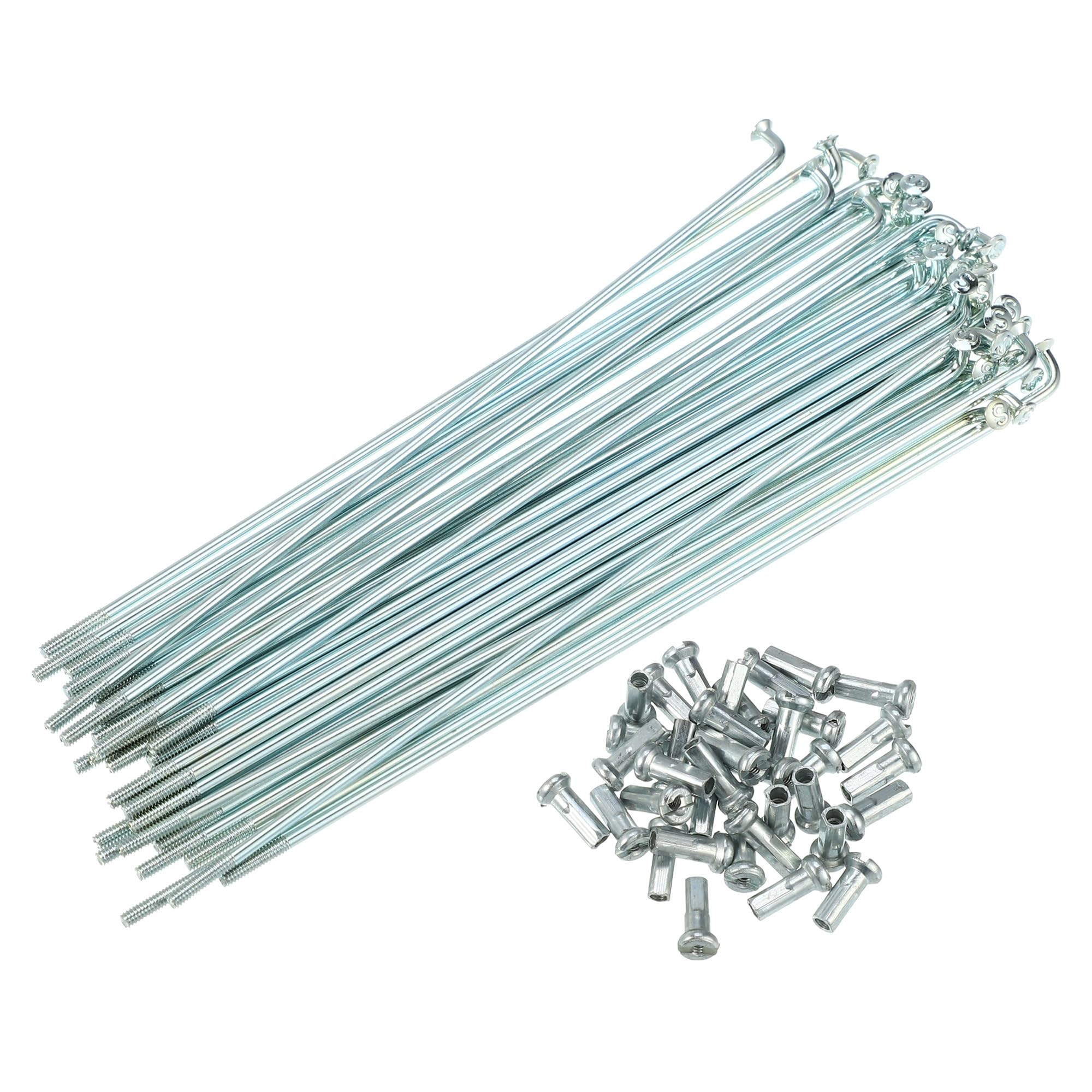 36 raggi a J per bicicletta in acciaio da 183 mm, 172 mm, 146 mm, 137 mm, 133 mm, 128 mm, 125 mm, 115 mm, 113 mm, con nippli