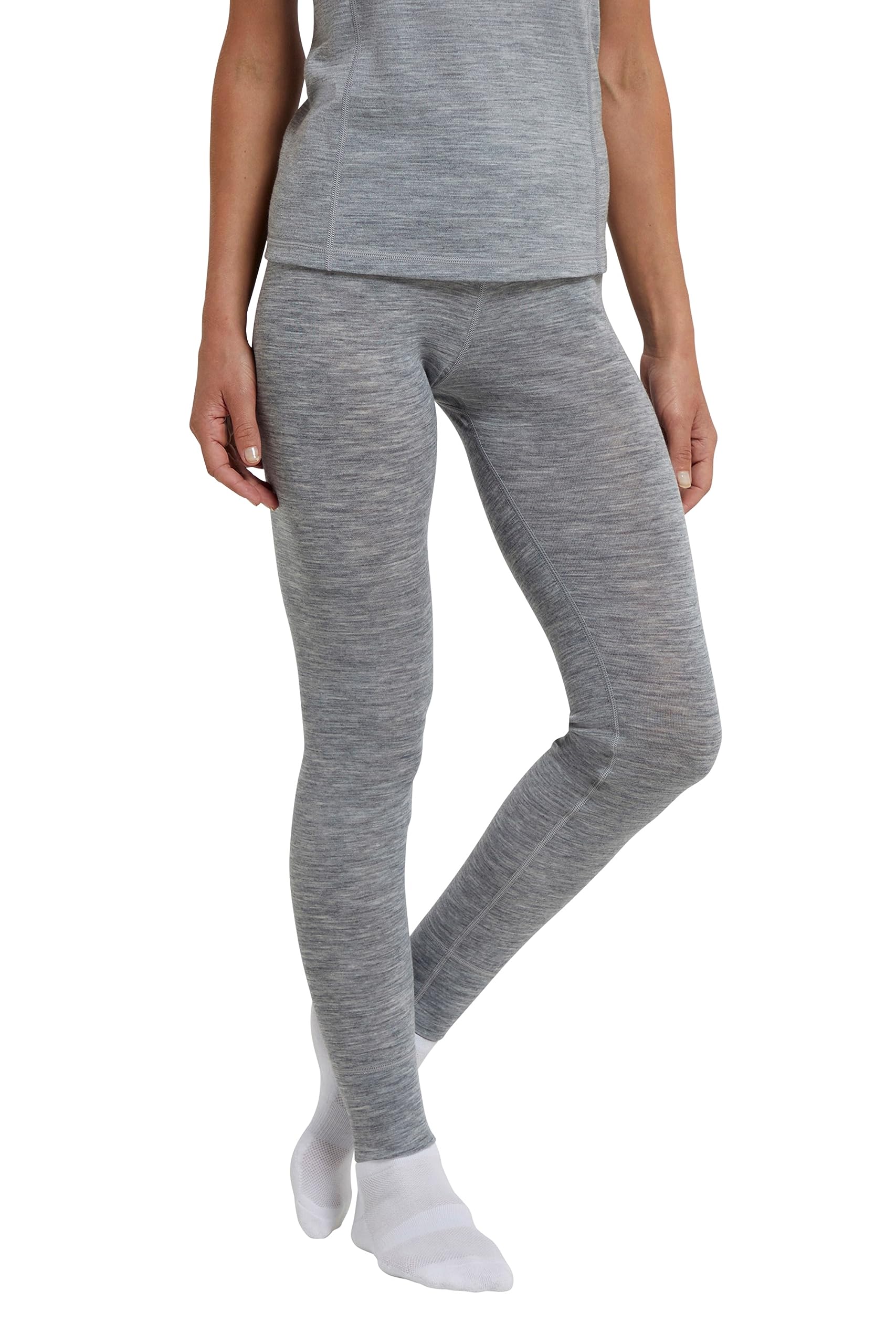 Mountain Warehouse Merino Womens Base Layer Pants Light Grey 16
