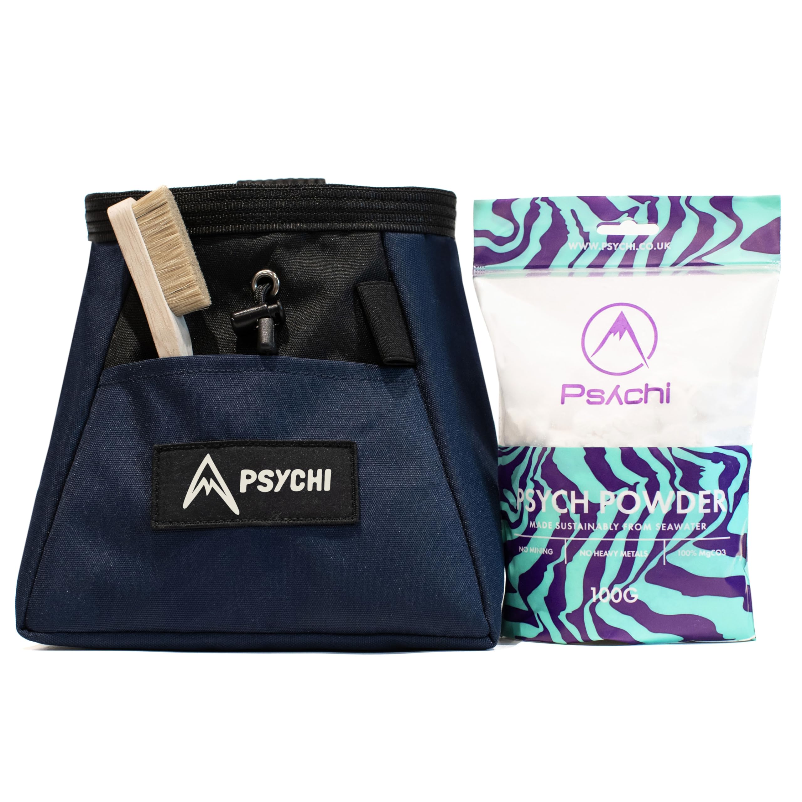 Sac à magnésie escalade Psychi avec support stable anti-gaspillage - 8