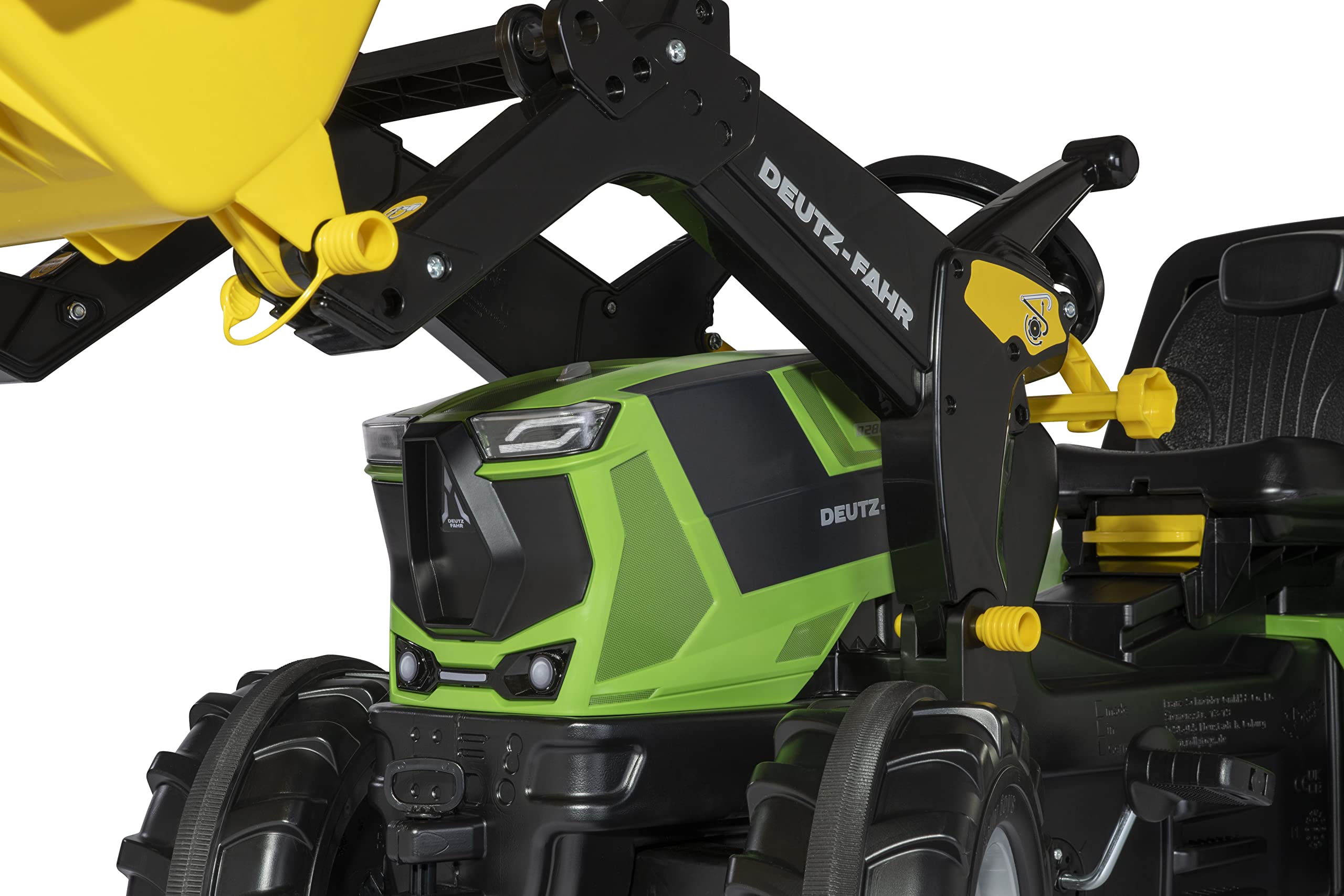 Rolly Toys 730087 730087-rollyFarmtrac Deutz Agrotron 8280 TTV (con caricatore rollyTrac, da 3 a 8 anni, con pneumatici silenziosi, sedile lungo e regolabile in altezza