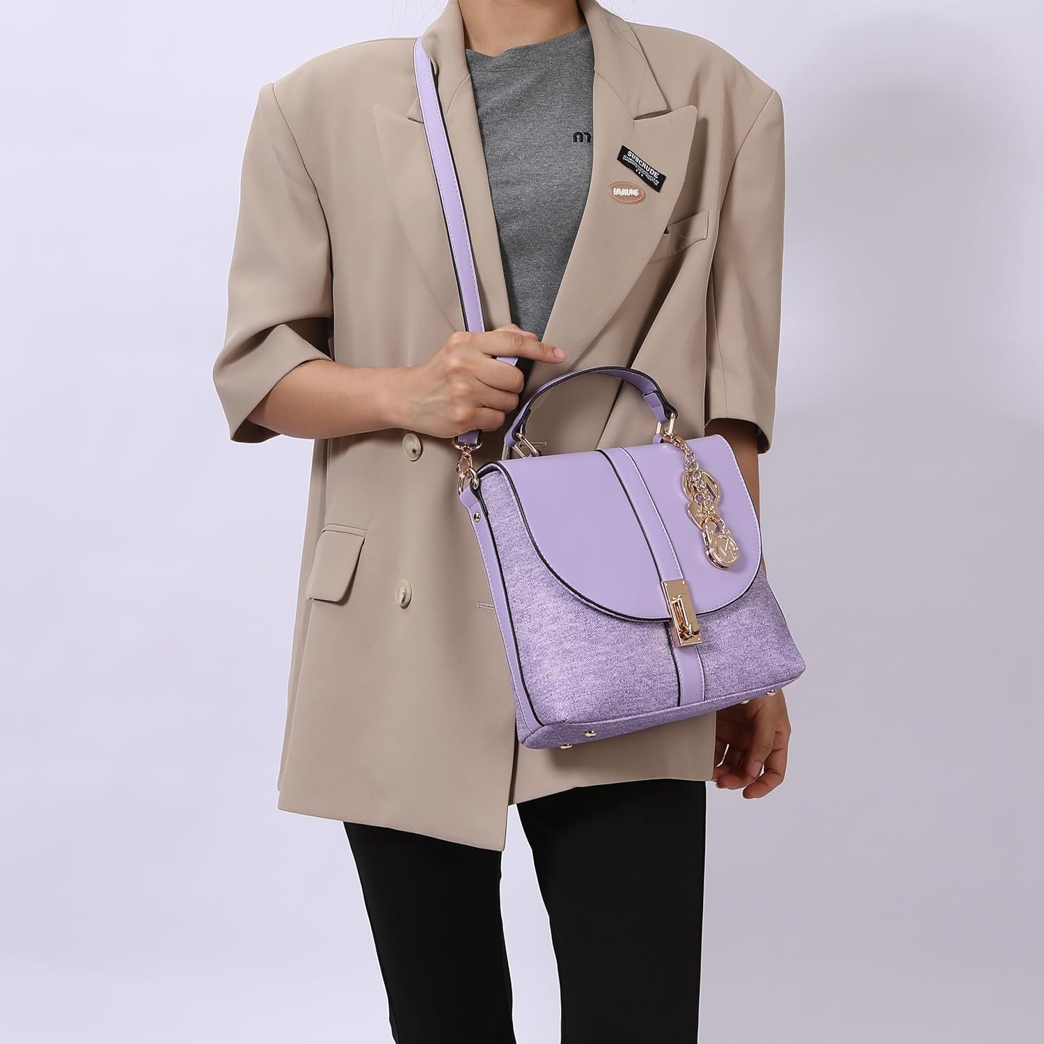 MKF Collection Women's Shoulder Bag, Vegan Leather Crossbody Bag Handbag Purse by Mia K