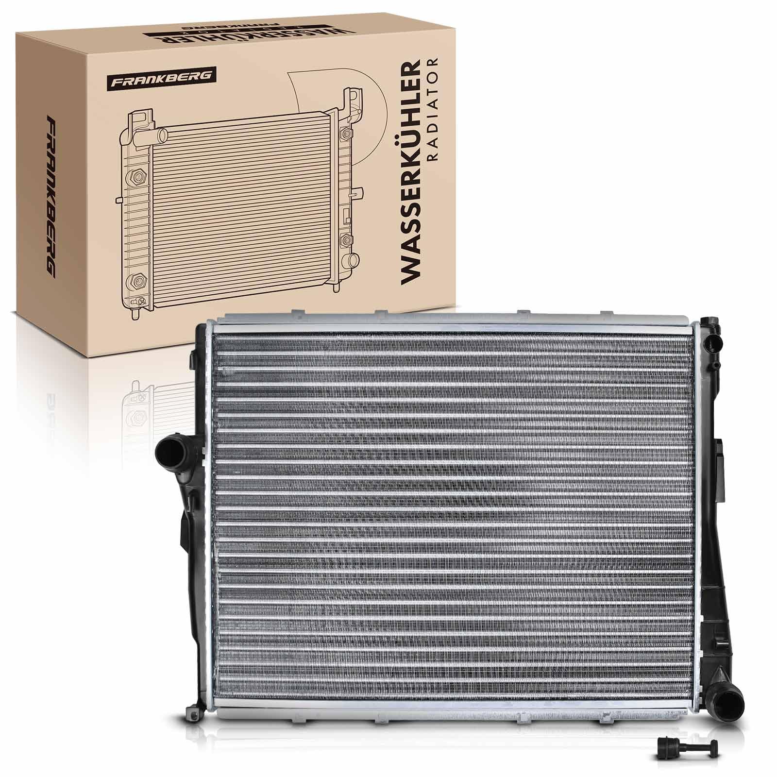 Frankberg Radiatore Motore Radiatore acqua Compatibile con Serie 3 Compact E46 1.8L Serie 3 Touring E46 2.0L Serie 3 E46 2.0L Serie 3 Cabriolet E46 2.2L Serie 3 E46 1.8L Replace# 17117513922