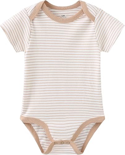 Miniatura 6 de Kiddiezoom Conjunto de canastilla para bebé, 9 piezas, conjunto de mamelucos y pantalones, conjunto de regalo unisex para bebé