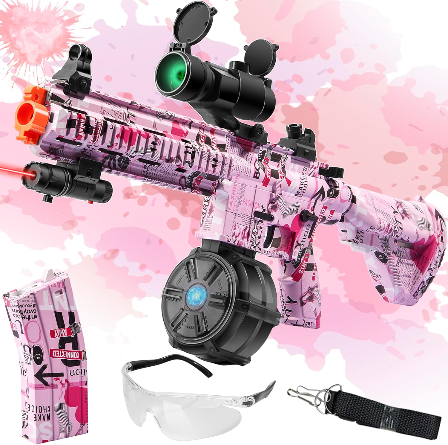 Large Gel Ball Blaster with Drum, Manual & Automatic Dual