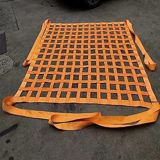 Bungee Cargo Net, Cargo Lifting Bag Polyester Lifting Nets Hanging Lifting Cargo Net Lift Net for Industrial Loading and Unloading Tools (1x1m/load:300kg)