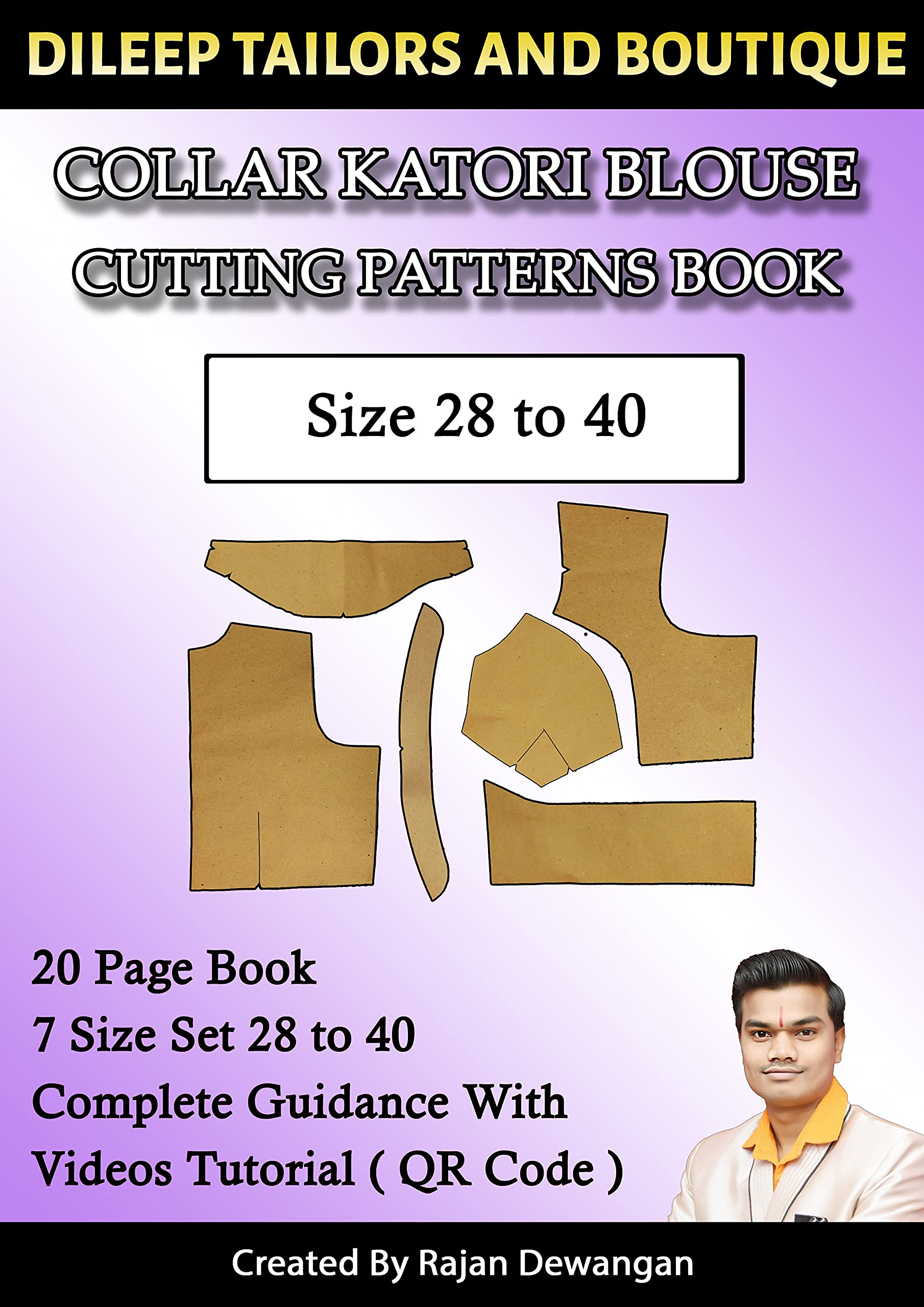 Dileep Tailors Collar Katori Blouse Ready Paper Cutting Patterns