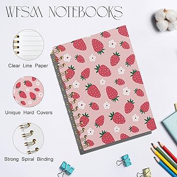 strawberry様へ♥3/9 Amazon.com : WFSM Strawberry Notebook, Pink Strawberry