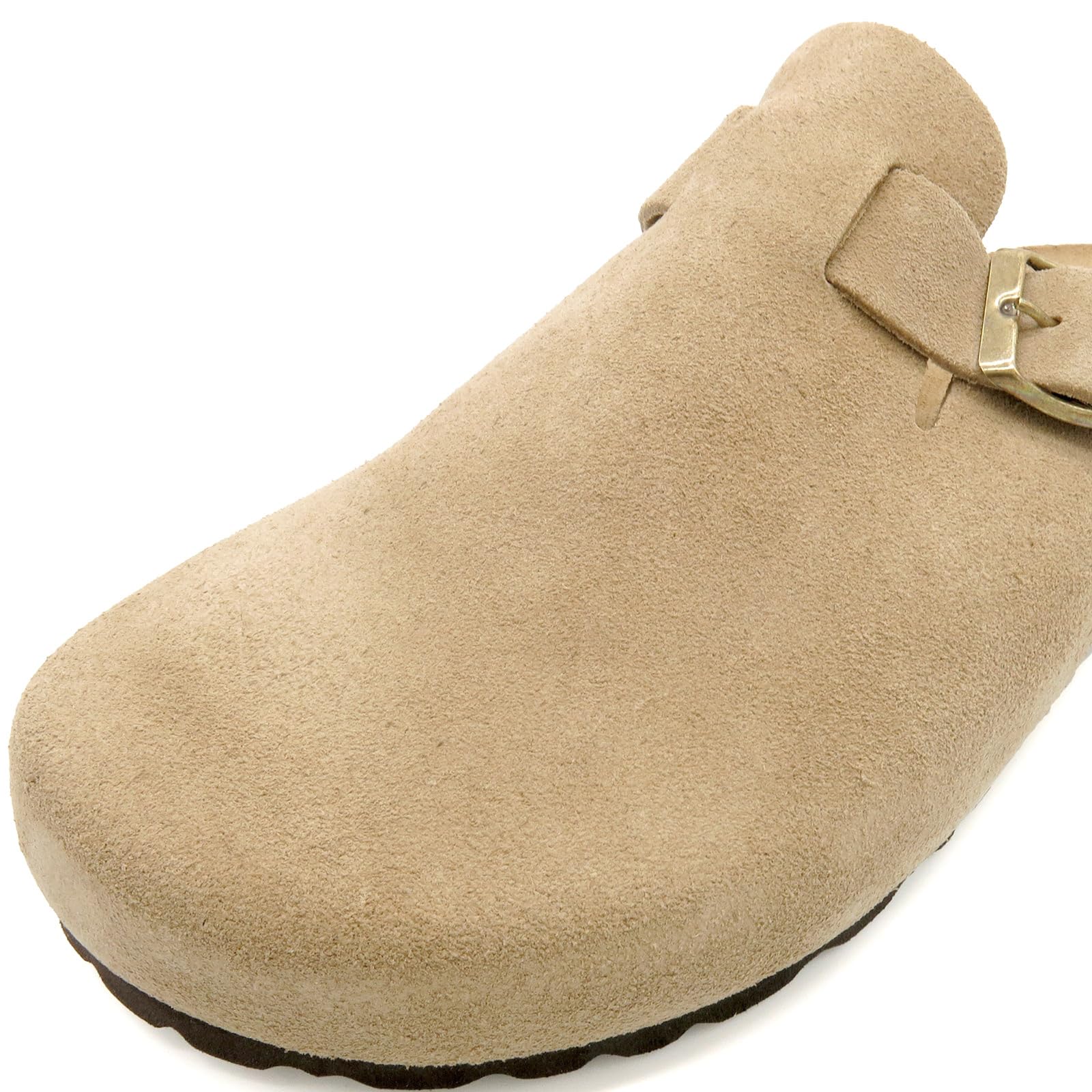 CASUAL Sabots en cuir pour homme - Chaussons confortables avec semelle en liège et semelle intérieure - Fabriqué en Espagne