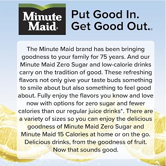 52oz Minute Maid Zero Sugar Lemonade