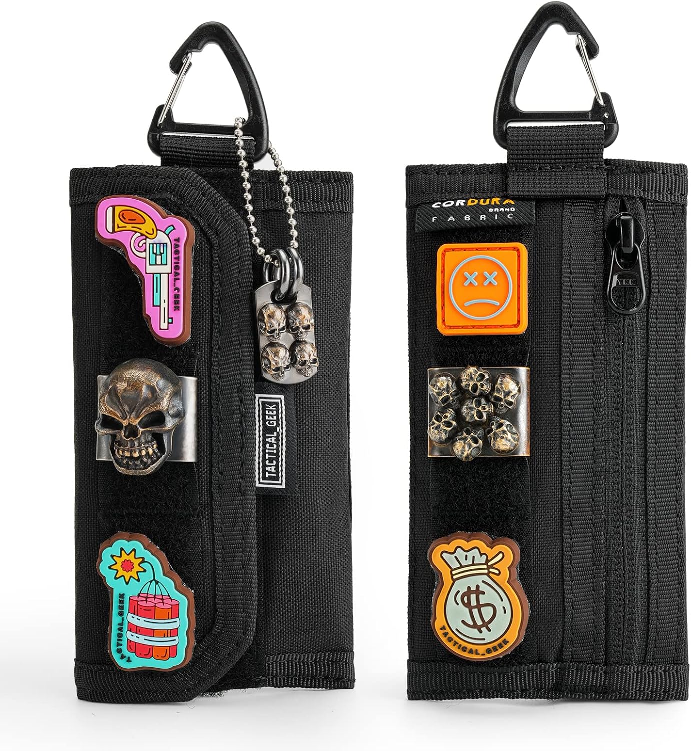 TACTICAL GEEK Storage A2 M EDC Pouch Organizer, Nylon Coin Purse, Multi