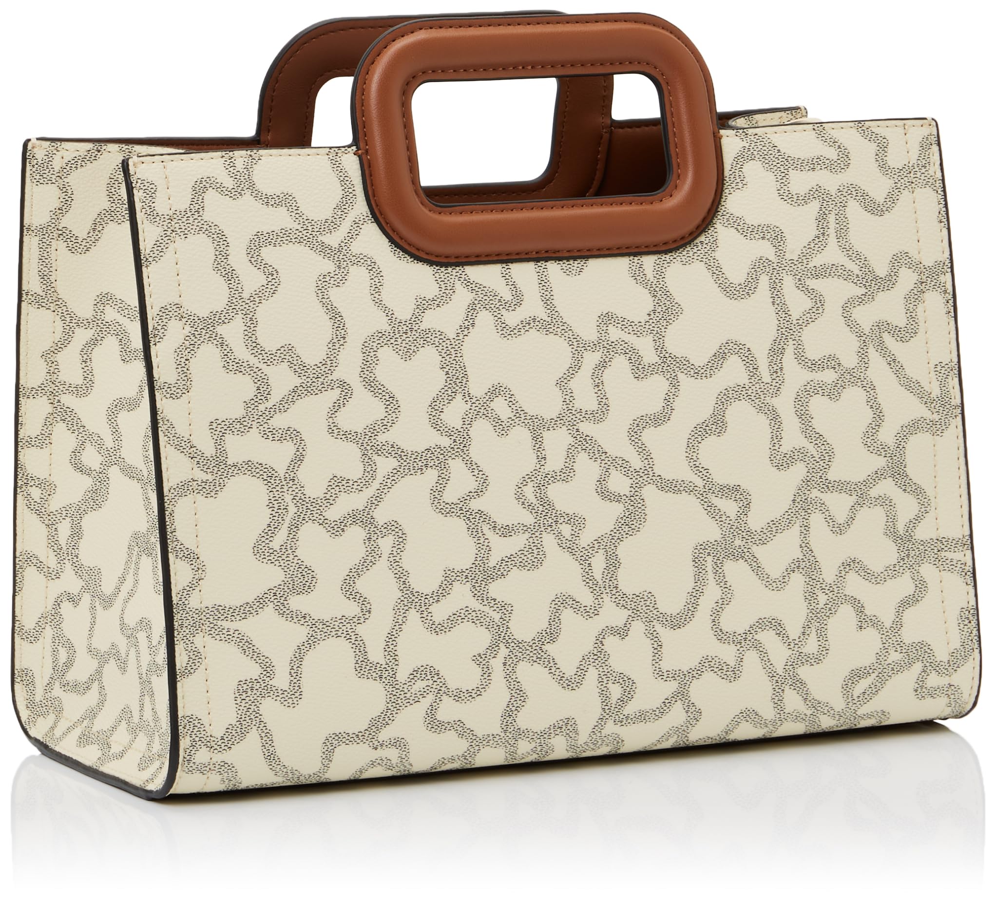 TOUS Shopper Mediano Amaya Beige, Para Mujer, Medidas 21,5 x 31 x 16,5 cm, Colección Kaos Icon