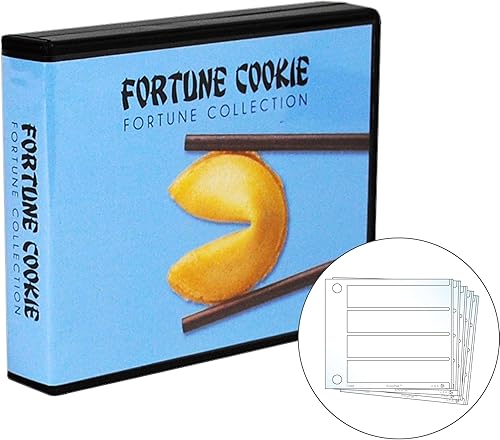 Fortune Cookie Fortune Collection - Estuche para 10 páginas, capacidad para 40 Fortunes (azul)