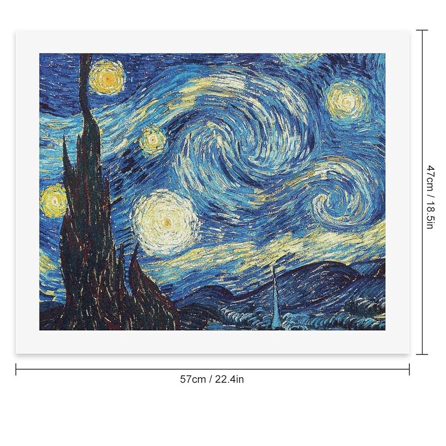 油彩画 星月夜の道 約40x50cm 油絵 油彩 油彩画 絵 絵画【星空の満月とススキ】 絵画 HR
