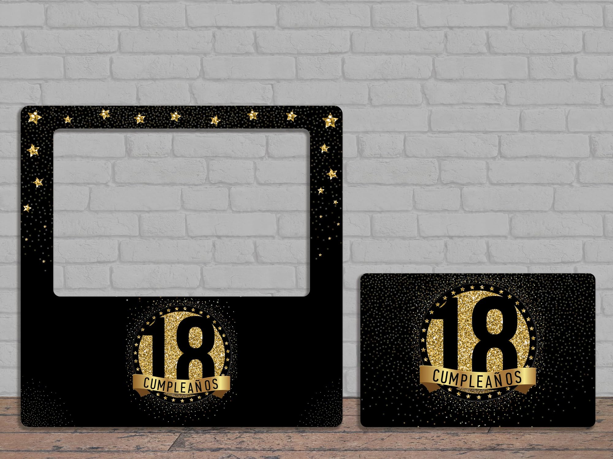 Photocall Feliz 18 Cumpleaños | 80 x 80 cm | Regalo Económico y Original | Ideas para Regalos Personalizados
