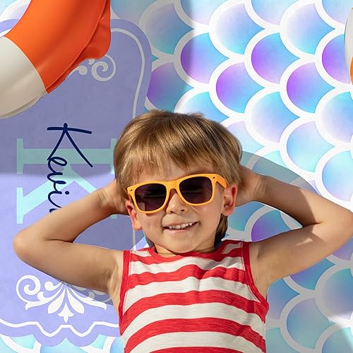 Miniatura 3 de Magimagine Toallas de playa de verano personalizadas, toalla de playa con nombre personalizado, absorbente y de secado rápido, toalla grande sin