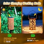 Cadeaux d'anniversaire pour les femmes Mom Grand-mère, Sunflower Solar Lanternes Décorations de suspension imperméables Lumières solaires à l'extérieur, Cadeaux de jardinage pour jardin Patio de porc Table Yard Balcon
