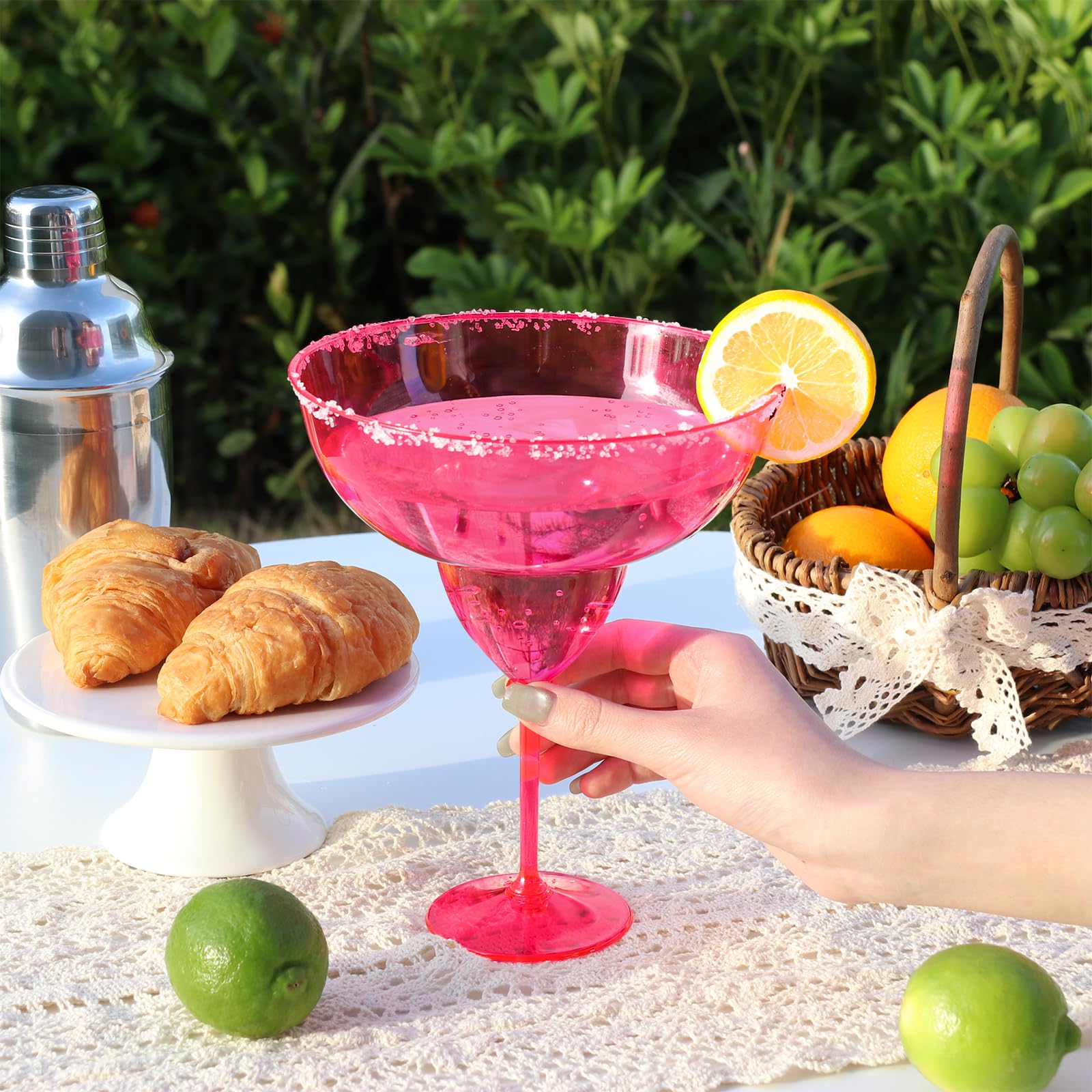 Jumbo Pink Plastic Margarita Glass | Cups And Glasses | Catering & Kitchen | Party Food And