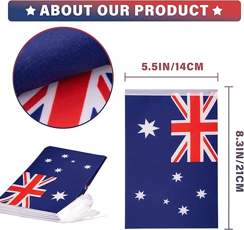 Miniatura 165 de Banderín de bandera de República Dominicana, pequeña mini bandera dominicana, banderín de banderines, decoración nacional de país para escuela