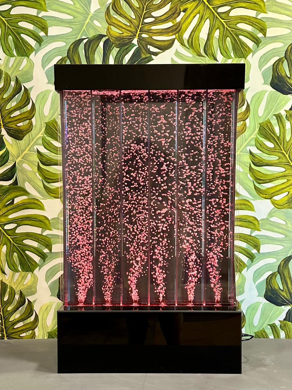 Muro Di Bolle Parete di Plexiglass Con Led Fontana Da Interno Design Colorata Arredo Casa