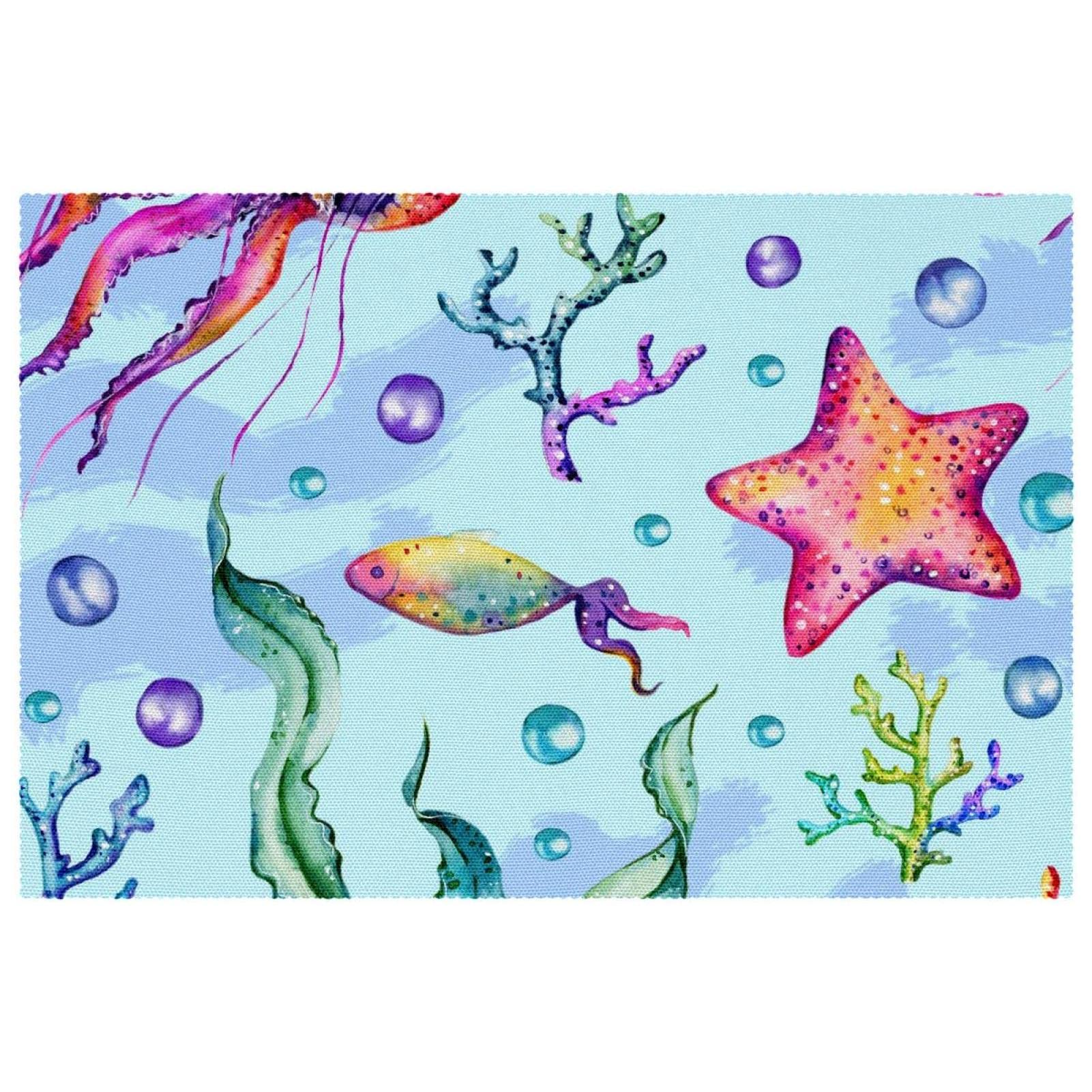 Set de table bord de mer pour repas en famille lot de 6 pièces