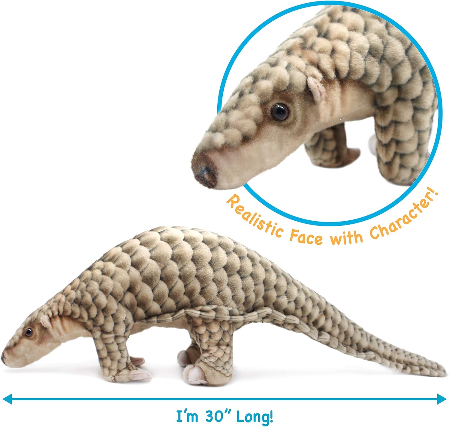 TigerHart Pandy The Pangolin - 30 Inch Stuffed Animal Plush