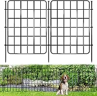 NANYEZH 30ft x 17in Rustproof Metal Garden Fence: 28 Panels No-Dig Animal Barrier for Dogs, Rabbits, Flower Beds & Yard Decor
