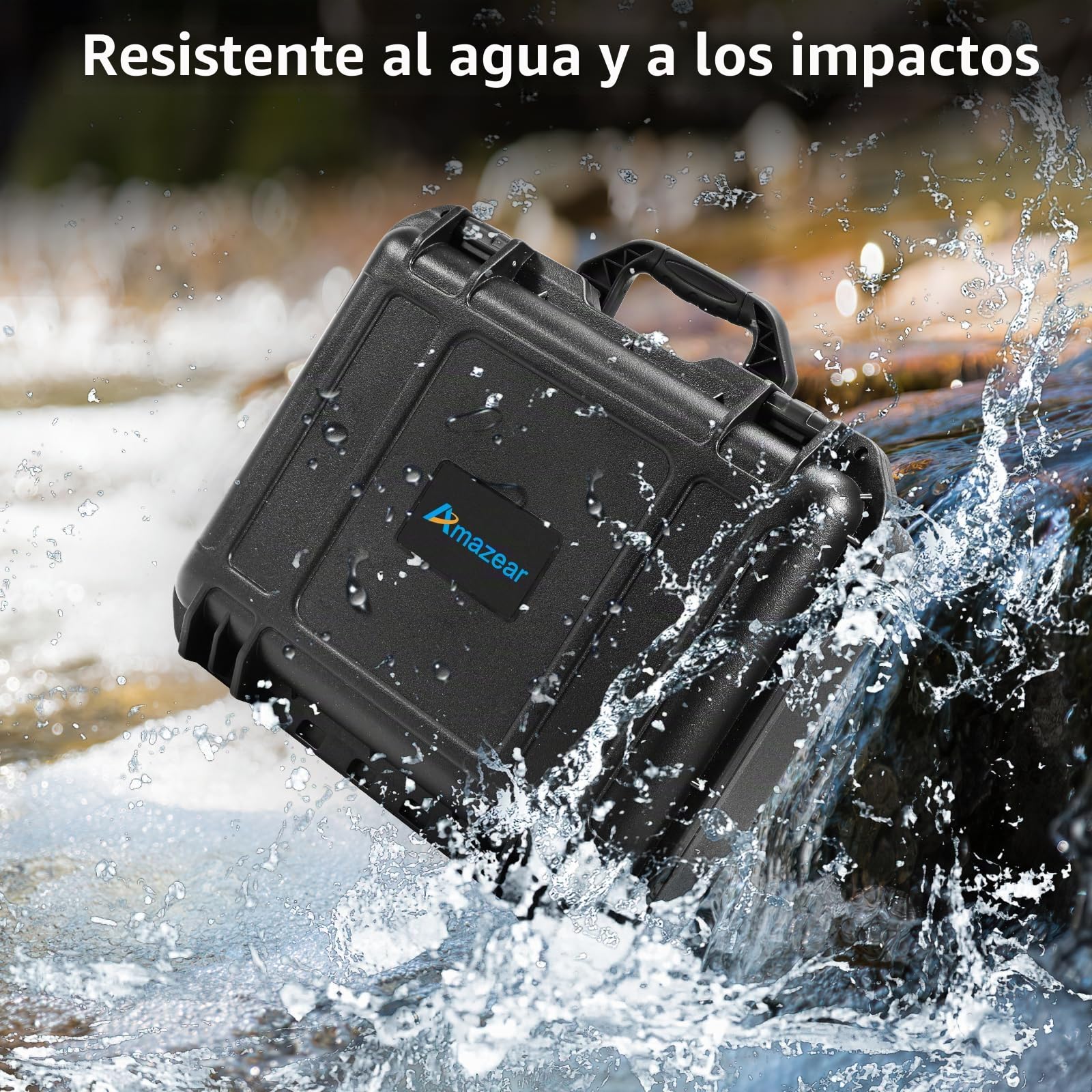 AMAZEAR Funda de Transporte Impermeable para dji Osmo Action 5 Pro/Action 4/Action 3, Estuche Doble para Action 5 Pro, Accesorios para dji Action 5 Pro/Action 4/Action 3